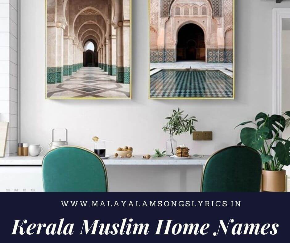 kerala muslim home names